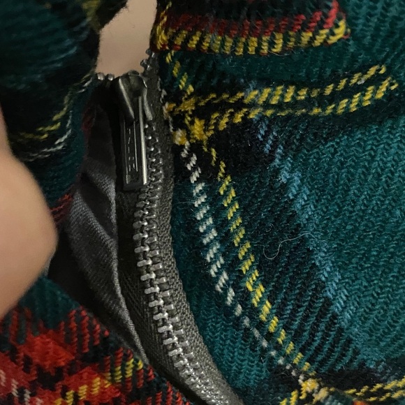 Jack Winter 50s Plaid Pants in Green and Red - Picture 7 of 8